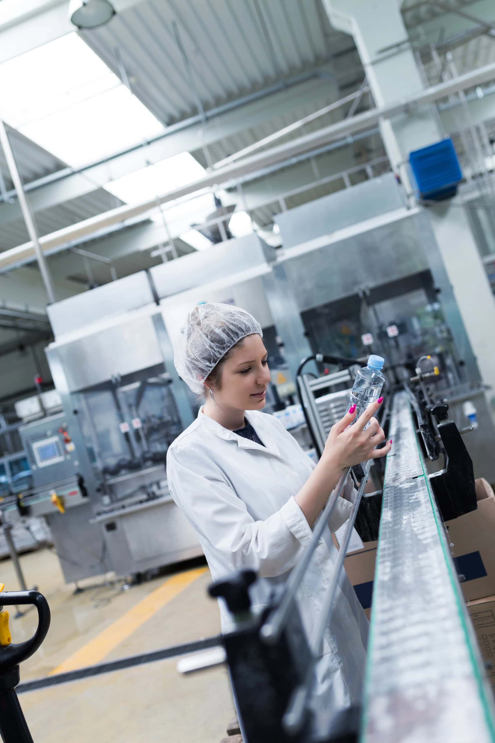Female worker at factory